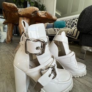 Jeffreycampbell, white boots, size 8